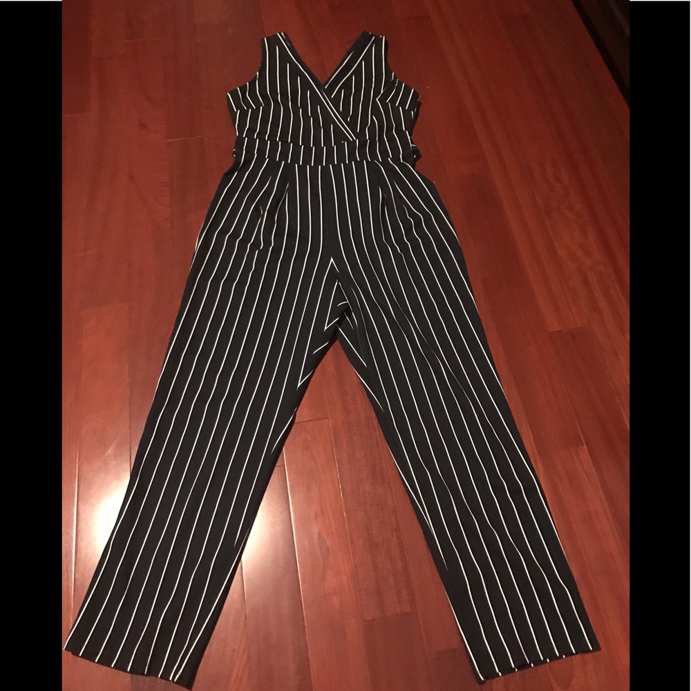 Ladies striped jumpsuit